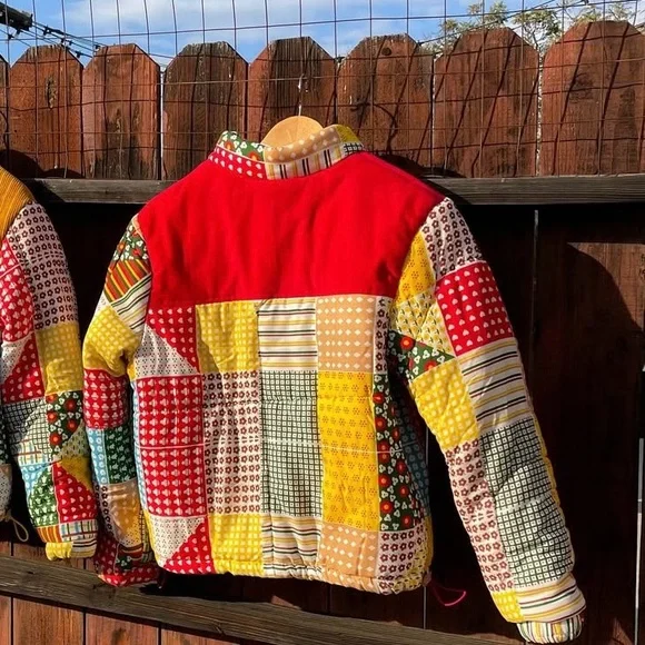 Colorful Patchwork Sleeping Bag jacket - Picture 2 of 7